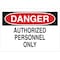 Brady Danger Sign, Plastic, Rectangle, English 95372 - alternate 1